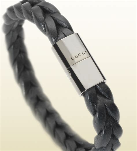 gucci bracelet mens|gucci leather bracelet for men.